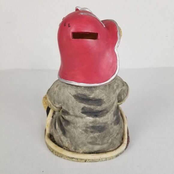 Teddy Bear Firefighter Coin Bank - Picture 3 of 10